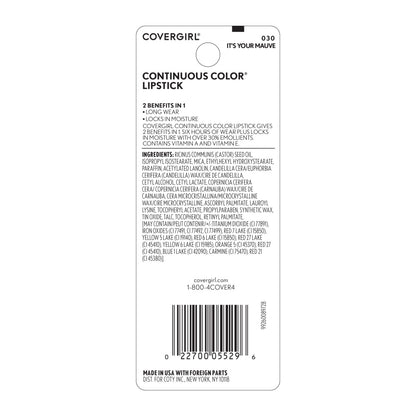 Continuous Color Lipstick - US 9007